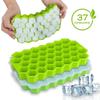 Honeycomb 37-Grid Ice Cube Tray  Bendable Freely Silicone Diy Ice Mold (Lid Not Included) For Drinks, Cocktails & Kitchen Use