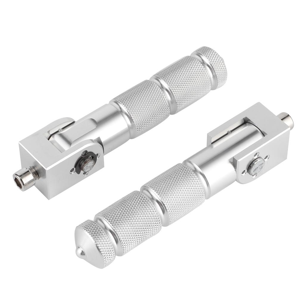2Pcs Aluminum Pedals for Motorcycle Electric Car 8MM   90 Degree Folding Support Rod
