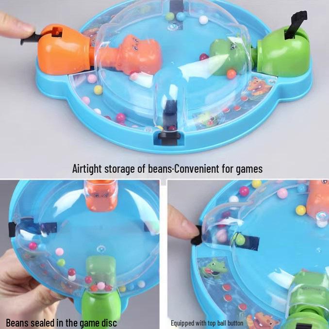 Interactive Hippo Frog Bean-Eating Table Game for Kids & Families