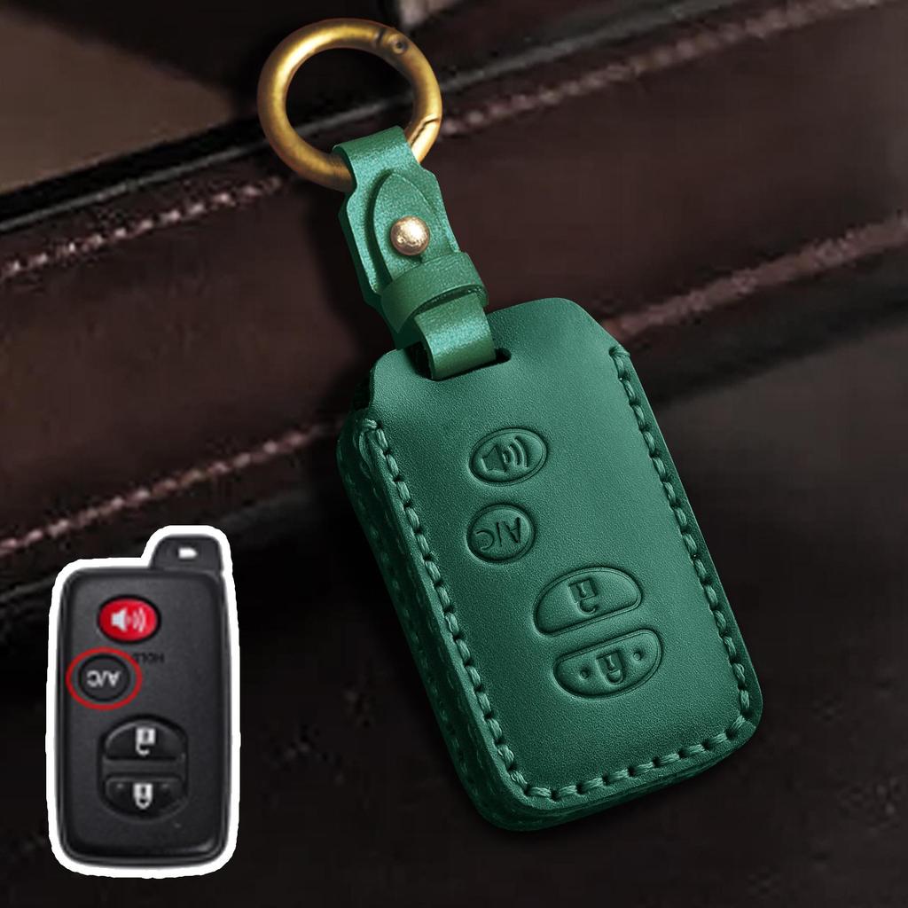 Genuine Leather Key Cover for Toyota Highlander and Land Cruiser (Old Models)