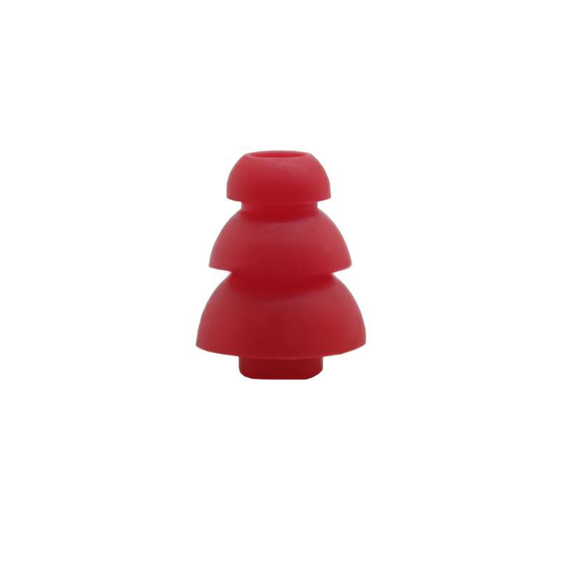 6Pcs Soft Silicone 3-Layer Earbud Tips Replacement In-Ear Earphone Covers Noise Isolating for Study Work Use