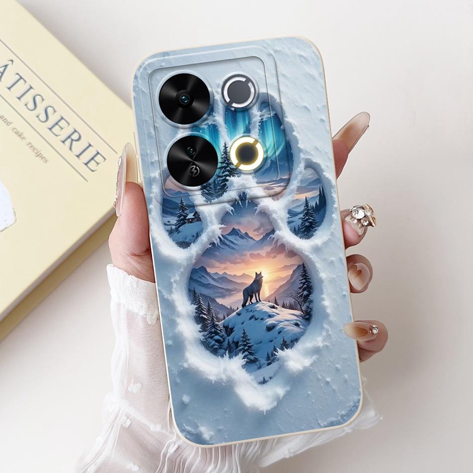 For ITEL P65 New Fashion Dusk Beach Painting Case For Itel P671L ItelP65 4G Soft Silicone Shockproof Phone Cases