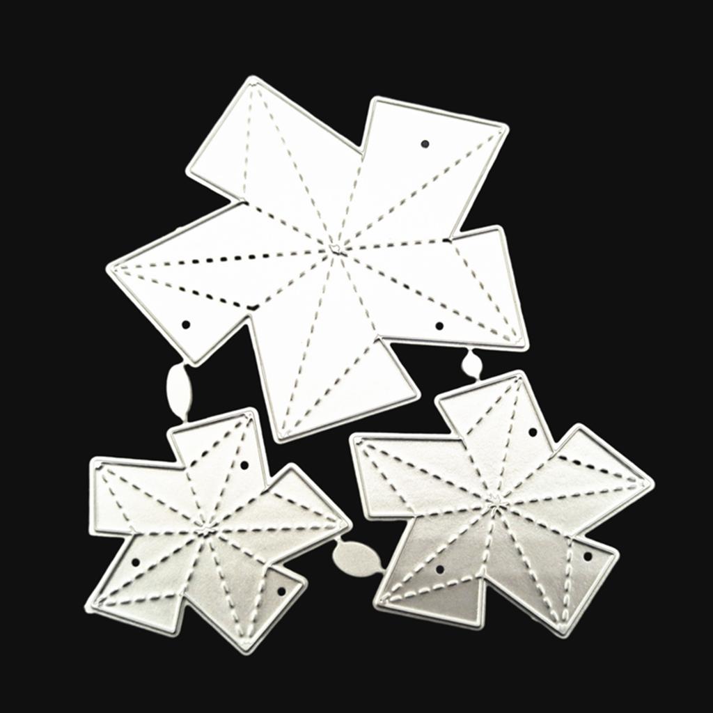 Star Shape Die Cut Metal Embossing Stencils Carbon Steel Cutting Dies for Card Making Scrapbooking Craft Embellishments