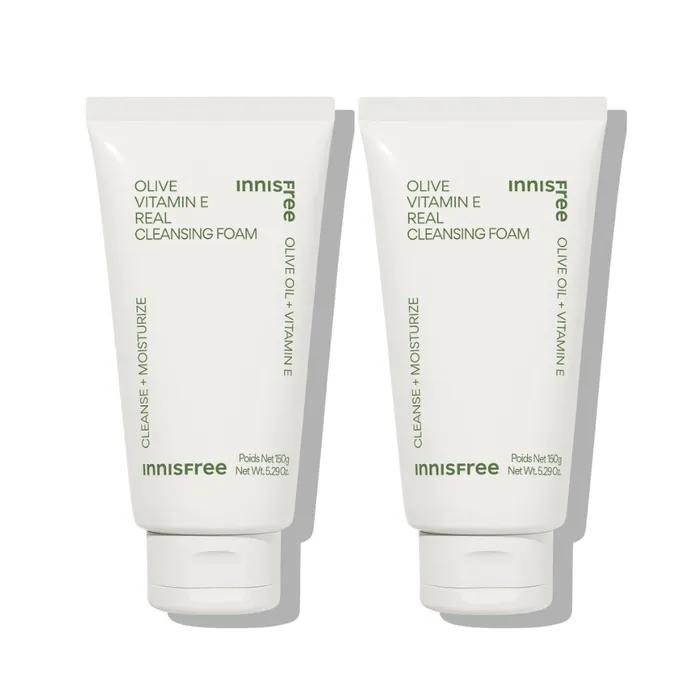 Olive Vitamin E Real Cleansing Foam 150g X 2