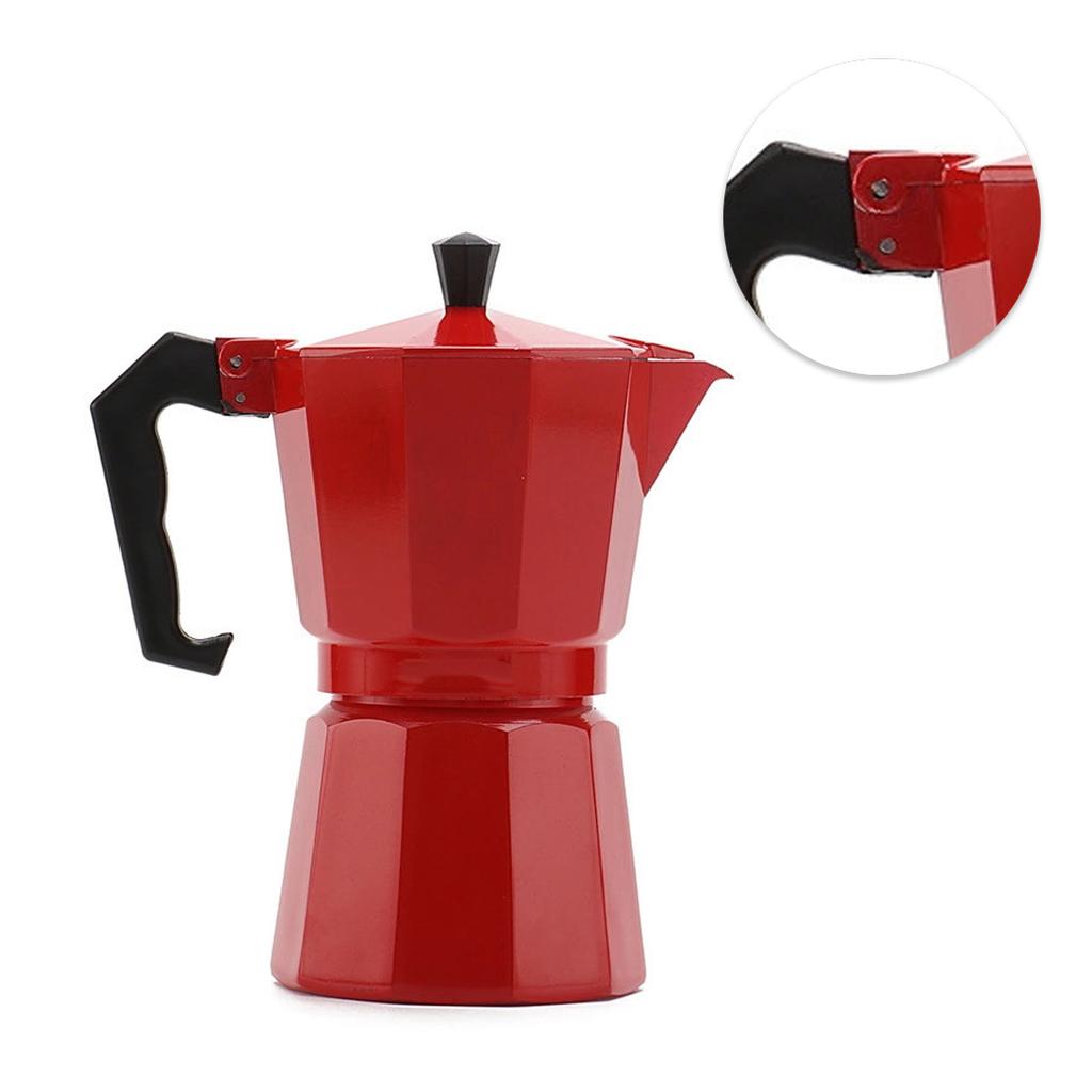 150ml Cafetieră Moka Distribuție Uniformă a Căldurii Aluminiu Plită Cafetieră Moka pentru Acasă Camping