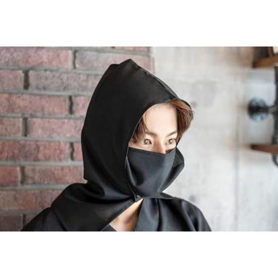 Clear Stone MEN cosplay Halloween black ninja Japanese style mens costume disguise