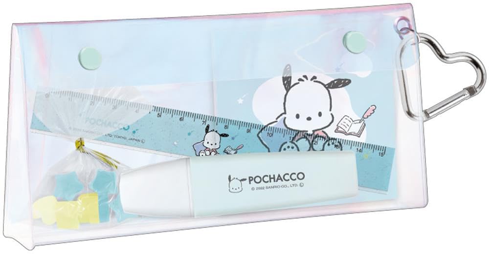 Crux Sanrio Clear Pouch Gift Set Pochacco 114583 - мятный