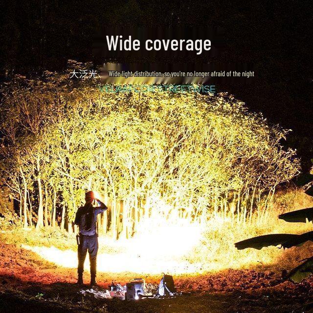 Ultra-Bright Rechargeable Headlamp: Long-Range, High-Intensity Light for Fishing, Beachcombing, and Emergencies with Extended Battery Life