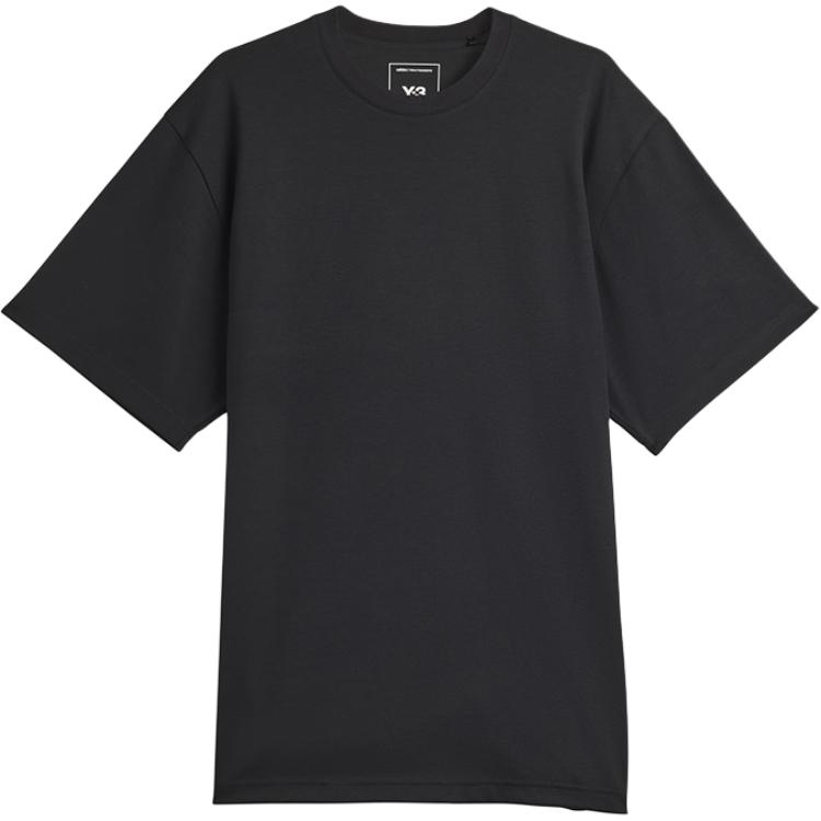 

Y-3 Однотонная минималистичная футболка для通勤, модная, с коротким рукавом, мужские топы 53-JX7279 S