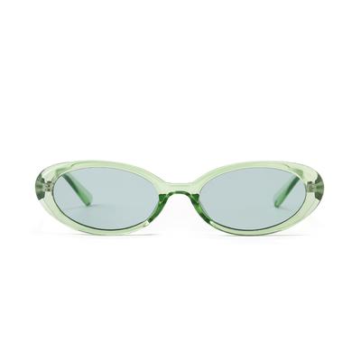 2025 New Sunglasses Elliptical Cat Eye Black Sunglasses for Women Retro and Trendy European and American Bloggers,