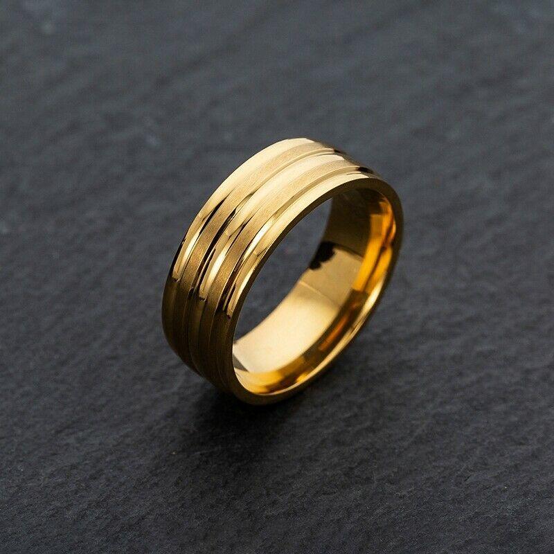 Fashion Creative Smooth Ring Simple hip hop Men's Ring Band Jewelry Size 6-12 Fashion Creative Smooth Ring Simple hip hop Men's Ring Band Jewelry Size 6-12
