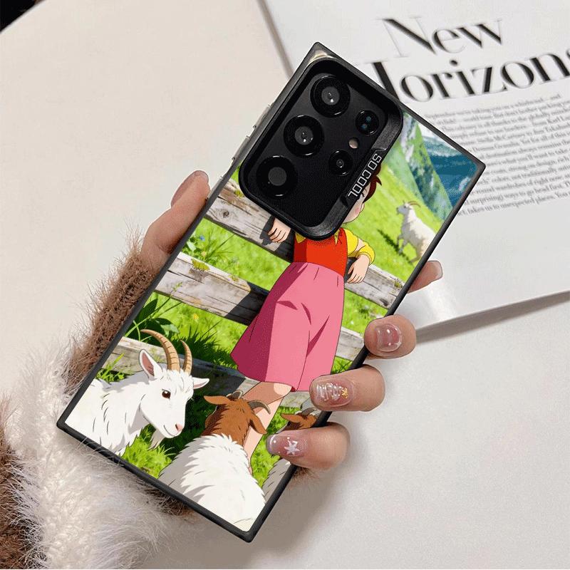 Heidi Cartoon Cute Shockproof Phone Case for Samsung Galaxy S26 Edge S25 Ultra S24 FE S23 Plus S21 Cover Anti Fall Fundas