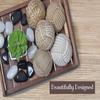 5 Pcs 6.35 Cm, Rustic Nautical Decorative Spherical Natural Jute Rope, Cotton Ball, Vase  Tray Bowl Filler, Home Table Top Décor