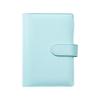 A6 Zipper Pouch Notebook: PU Leather Macaron Loose-Leaf Journal