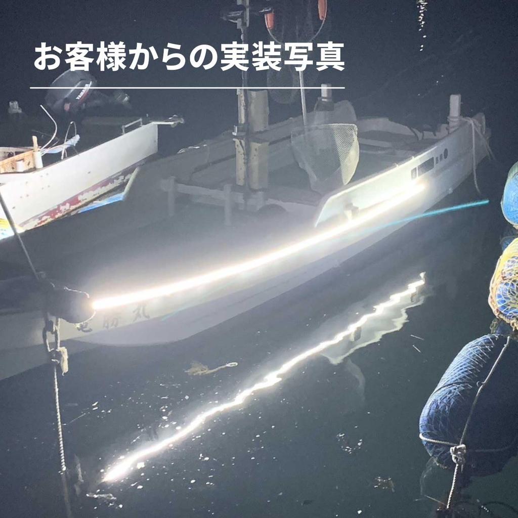 Takenous Takemura Shokai LED Strip 5m COB for Marine Fishing Jet Trucks Light, Waterproof, 24V, Tape, Ships, Vessels, Boats, Skis, (White)