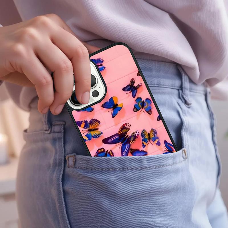 Beauty Butterfly A Phone Case For iPhone 17 Air 15 16e 14 13 Pro Max Coque 12 11 Pro Max PLUS cover