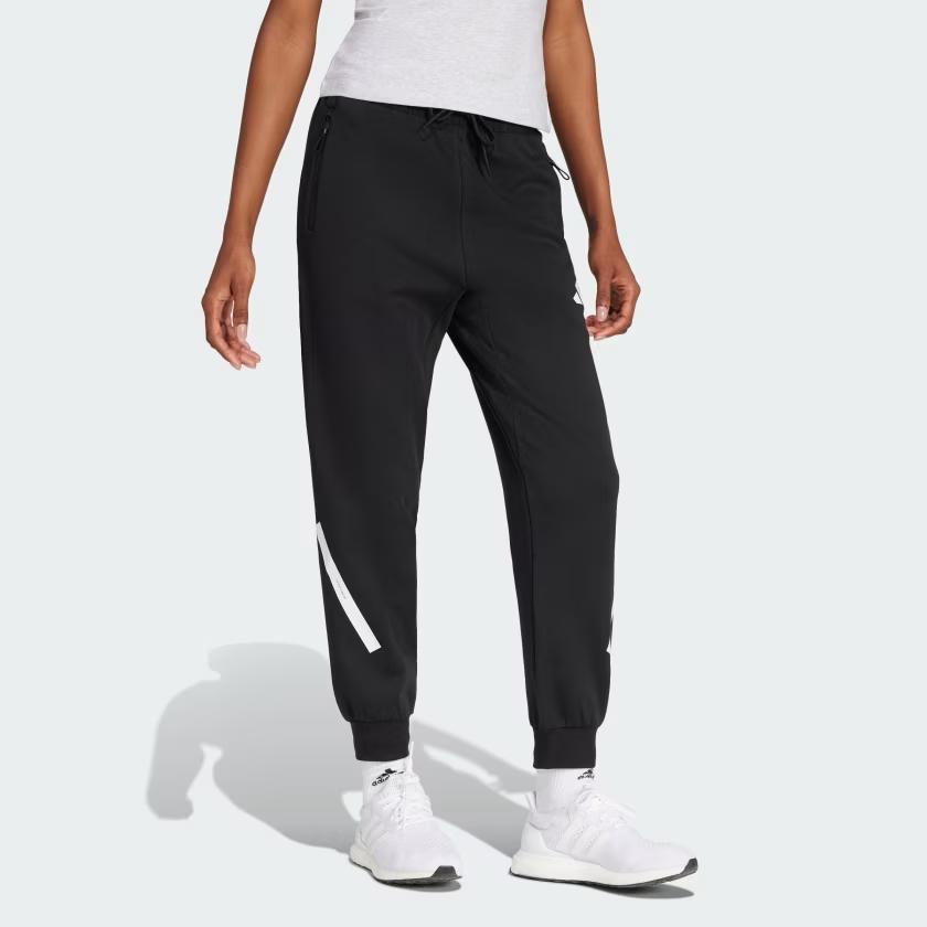 Adidas Womens Z.N.E. Tracksuit Bottoms Black/White Women Streetwear JC9309