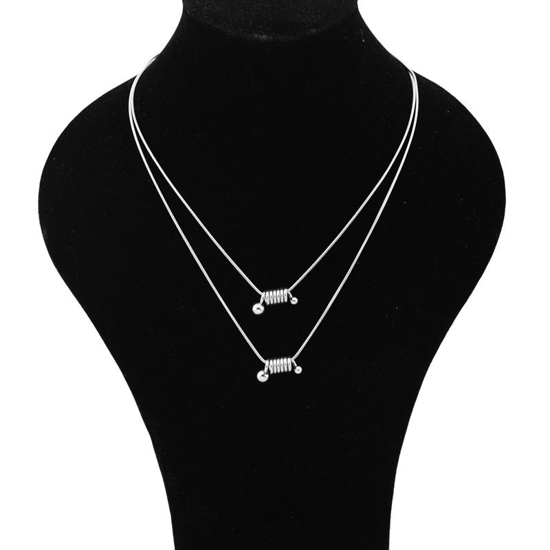 

Персонализированное весеннее ожерелье из бисера в стиле ретро для мужчин и женщин с цепочкой ключиц унисекс змеиной цепочкой