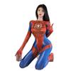 Smoke lingerie seduction spider-man cosplay uniform hot passion open crotch free home pajamas