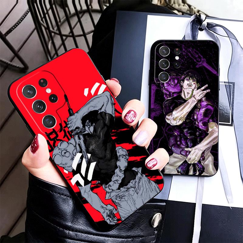 Anime Fushiguro Toji JUJUSU Soft Phone Case for Samsung Galaxy S26 S25 Edge S24 Ultra S23 Plus S22 S21 FE S20 Black Cover Back S