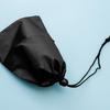 Black Storage Drawstring Bags Double Draw Cord Organization Bags Polyester Storage Pouch Organizer for Skipping Rope Grip