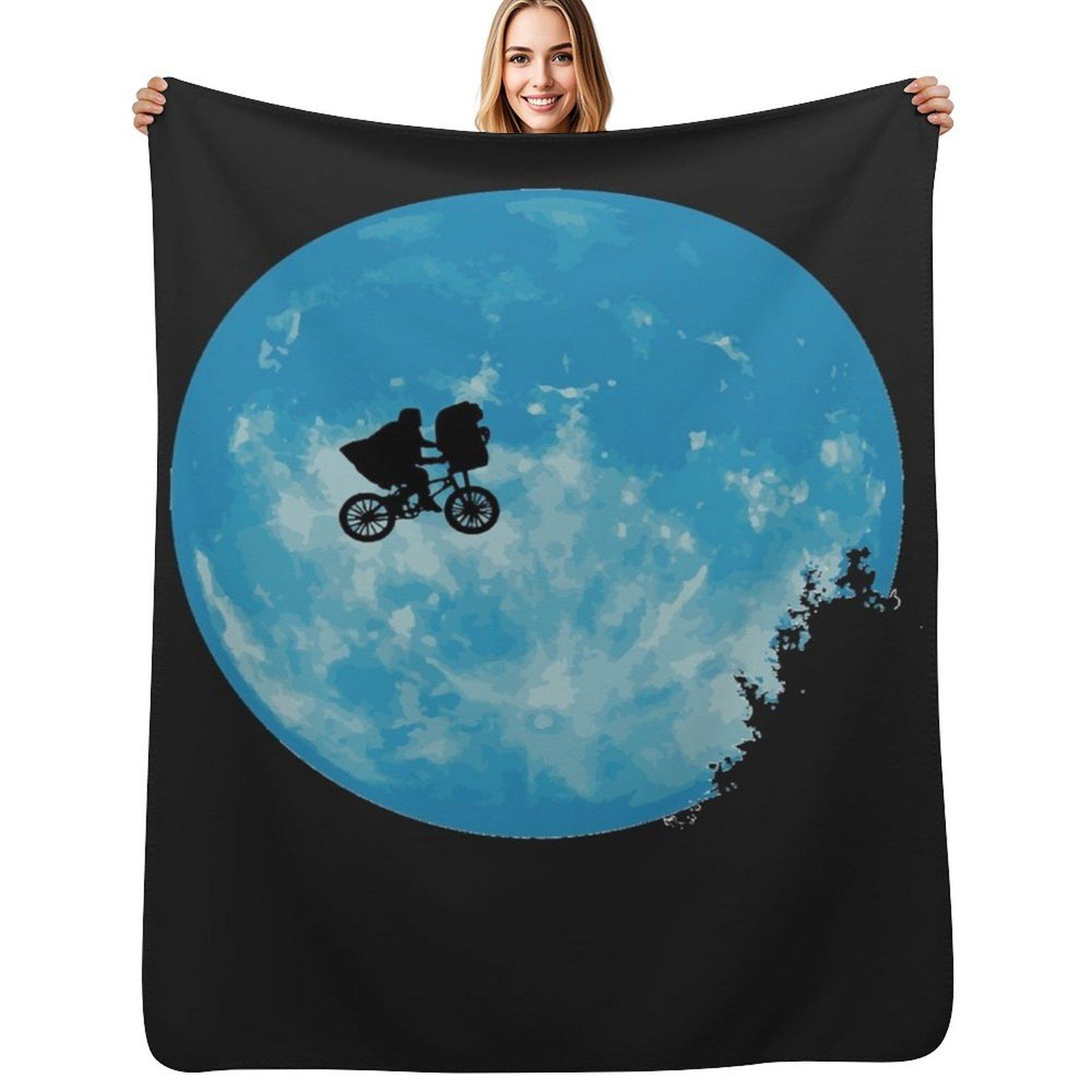 E T The Extra Terrestrial Throw Blanket Wrinkle Resistant Lightweight Blanket Size: 75*100cm, Weight: 230 GSM