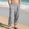 European and American men's summer new linen casual pants loose breathable leggings cotton and linen pants