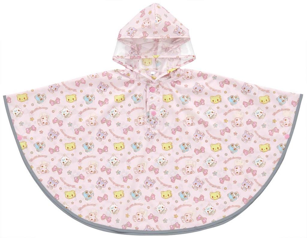 Skater Rain Poncho for Mewl Suitable for Height RAPO2 Kids, Raincoat, Dreamy, Sanrio, Girls, 80-100cm,