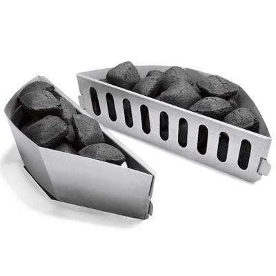 1/2Pcs Charcoal Basket Set BBQ Grill Holders for Even Heat Distribution Grilling Accessories for Outdoor Camping Gatherings