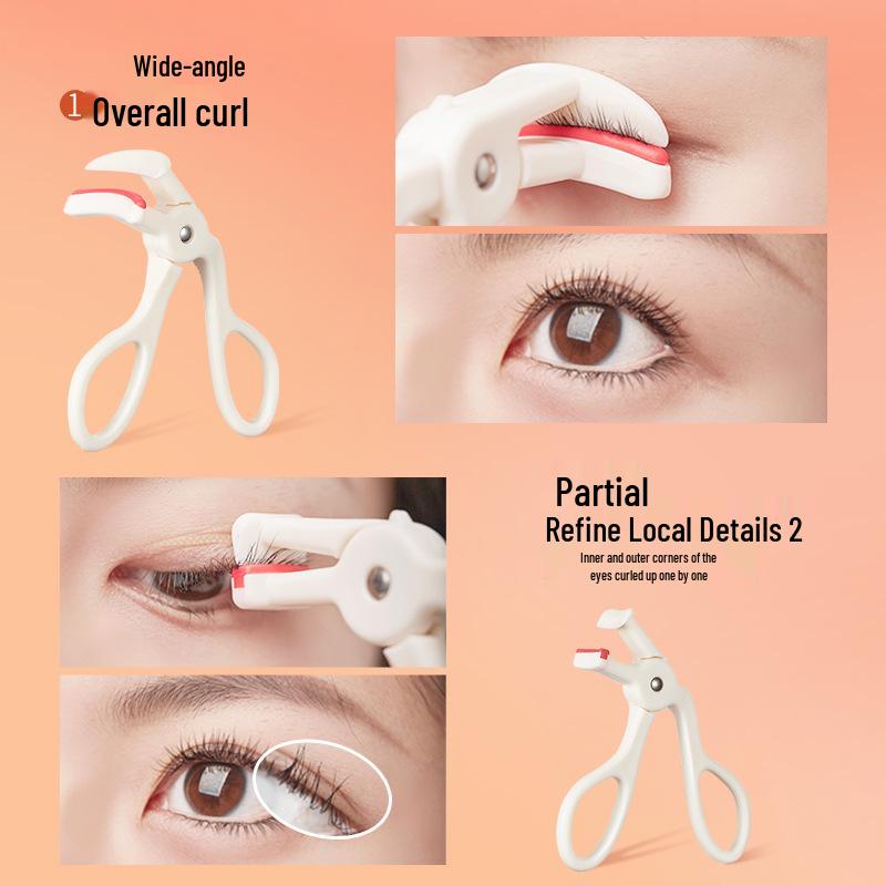 GECOMO Wide-Angle Eyelash Curler - Natural, Long-Lasting Curl, Eye-Shaping Fit.