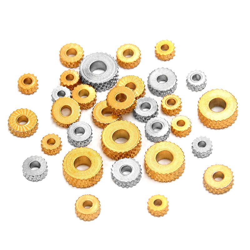 10Pcs 4-8mm Stainless Steel Round Gear Gasket Beaded Isolation Bead DIY Jewelry Accessories
