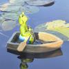 Resin Pond Frog Statue Garden Animal Miniatures Water Decoration Landscape Figurine Outdoor Flower Pots Decorative Sculpture