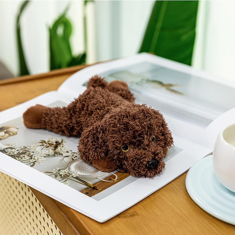 

Teddy Dog Plush Toy With Super Soft Short Pile For Children And Kids Gift Lying