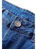 European & North American Women's Elastic Bell Bottom Fringe Jeans