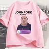 John Pork Is Calling Phone TShirt Humor Funny Pig Graphic T Shirts Unisexs Women Clothing Cotton Short Sleeve Oversized Tshirts