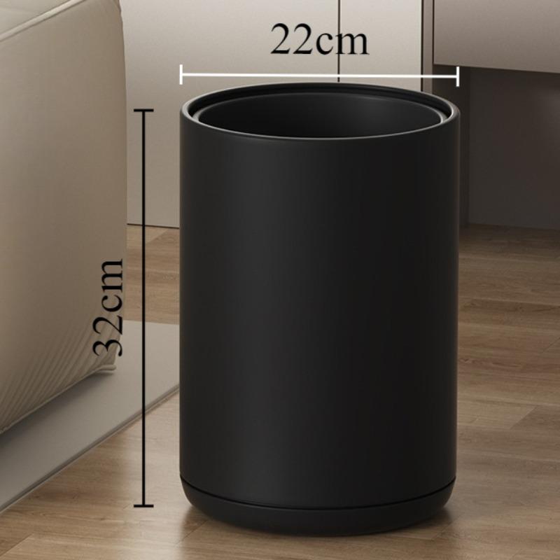 Double Layer Trash Bin Luxury Litter Bins Large Capacity Bathroom Kitchen Dustbins Bedroom Living Room Minimalist Trash Can