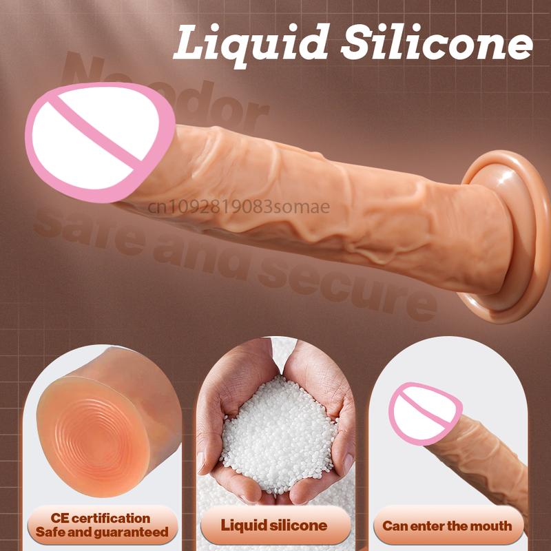 Realistic Dildo Silicone Penis Adult Sex Toys G-spot Anal Stimulation Masturbator Dildo with Suction Cup Adult SexToy ButtPlug