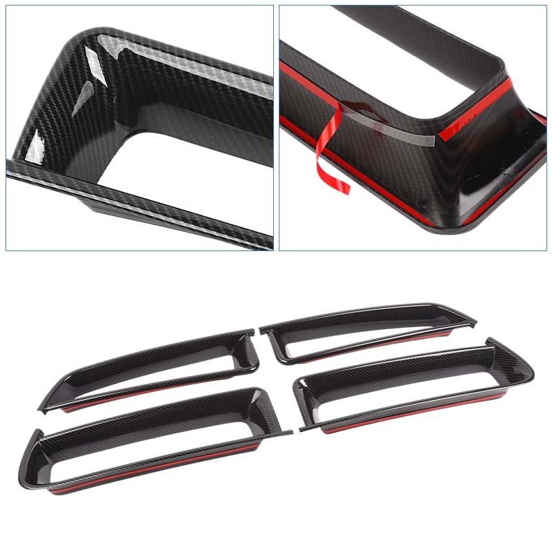 Car Front Hood Air Inlet Grille Ring Cover Protective Sticker For Dodge Charger 2011-2014 Car Accessories