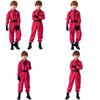 Squid Game Theme Cosplay Red Jumpsuit With Polyester Fabric For Girls Halloween Costume