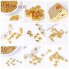 2mm/3mm 18K Gold Plated Metal Spacer Separator Beads Wholesale,Cut Corner Square Spacer Beads For DIY Bracelet Necklace Making