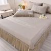Machine Washable Summer Ice Silk Bed Skirt Cooling Mat Set