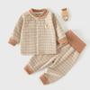 Baby Thermal Underwear Set With High-Waist Tummy Protection Cotton Soft Winter Pajamas Newborns 0-12 Months