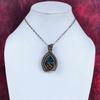 Copper watermelon tourmaline pendant copper wire wrapped gemstone pendant copper jewelry handmade pendant wire weaving jewelry wedding gifts