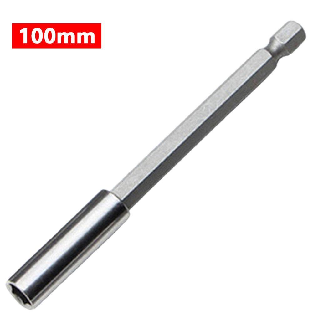 Release Magnetic Extension Power Tools Screwdriver Hex Shank Extender Rod Socket Drill Bit Holder