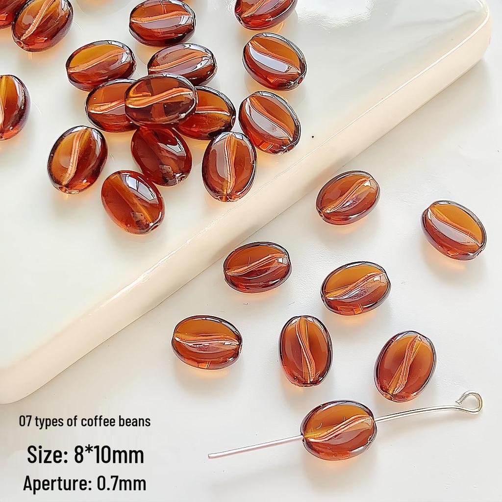 Czech-Style Coffee Bean Beads: DIY Jewelry Beading Supplies for Bracelets, Necklaces, Earrings