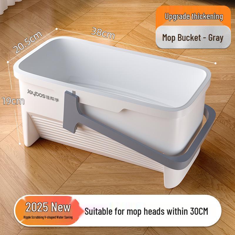 Rectangular Handheld Mop Bucket with Sponge/Flat Mop Head for Home Cleaning.