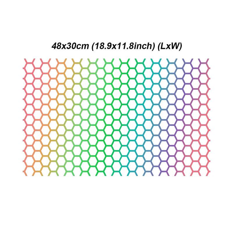 1 Stück Wabenmuster Autoaufkleber Hohl-Scheinwerferabdeckung Auto-Scheinwerferfolien Gitter Seitenwindabweiser Scheinwerfer Rücklicht Aufkleber Roller Auto Folien Aufkleber