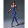 Summer Sexy Backless Halter Gym Jumpsuit Women's Fitness Suit Sports Overalls for Woman Tracksuit Yoga Clothing Elasticity Black Workout Sportswear