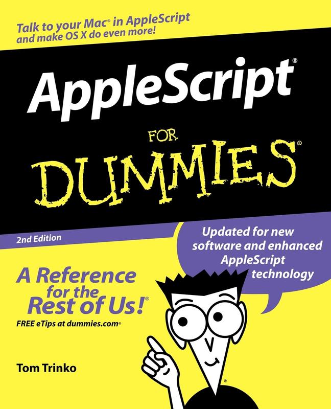 Kniha Applescript For Dummies by Trinko - Paperback