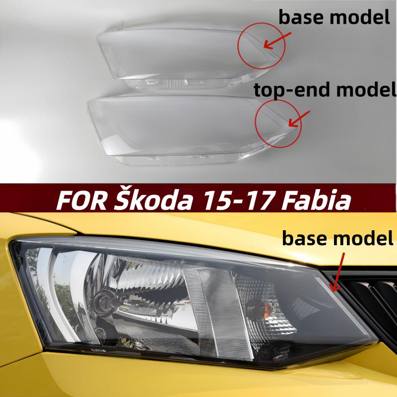 

Skoda Fabia 2015-2017 Накладка на переднюю фару Прозрачный корпус фары Low Configuration - Driver Side/L